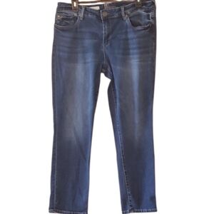 Kut from the Kloth Katy Ankle Straight Leg‎ Jeans in Blue Size 12